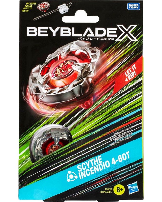     Scythe Incendio 4-60T - Hasbro -   BeybladeX - 