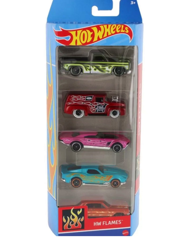   HW Flames - Mattel - 5 ,   Hot Wheels - 