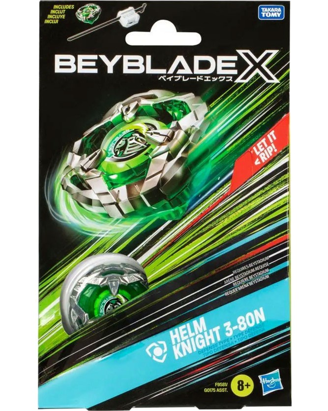     Helm Knight 3-80N - Hasbro -   BeybladeX - 