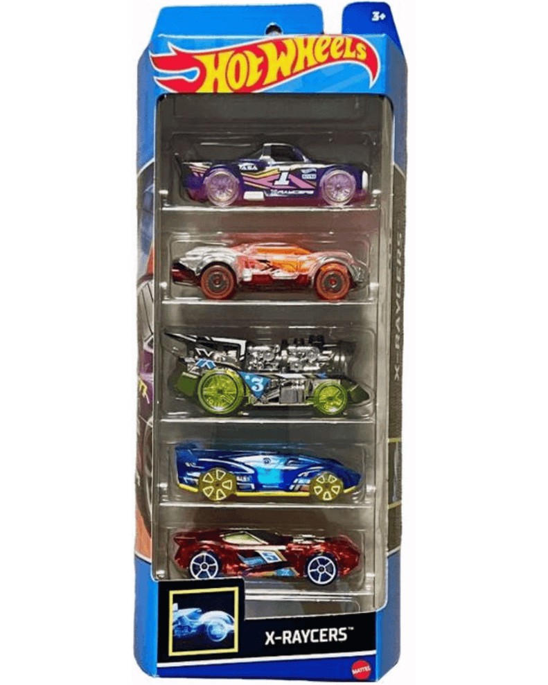   X-Raycers - Mattel - 5 ,   Hot Wheels - 