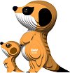 Картонен 3D модел за сглобяване Сурикати - Eugy - 