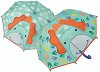 Детски чадър Floss and Rock - Динозавър - С променящи се цветове и 3D елементи - чадър