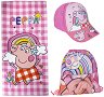 Детска плажна кърпа - Cerda - Със спортна торба и шапка на тема Peppa Pig - аксесоар