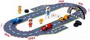 Дървена писта с колички - Tooky Toy - играчка