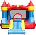 Батут с пързалка и помпа Замък - Happy Hop - С размери 365 / 265 / 215 cm - продукт