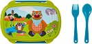 Кутия за хранене 4 в 1 - Oops - С аксесоари от серията Мече - кутия за храна