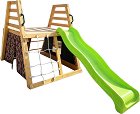 Дървена пързалка с катерушка за двор - Ginger Home - С размери 285 / 152 / 123 cm - продукт