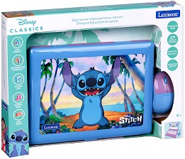 Образователен двуезичен лаптоп Стич - Lexibook - На български и английски език, на тема Лило и Стич - играчка